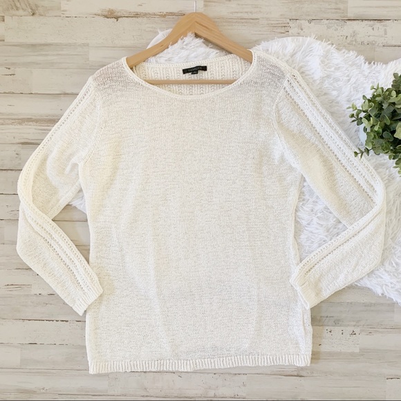 🌟Rachel Zoe White Chunky Open Knit Karla Sweater - Picture 3 of 8